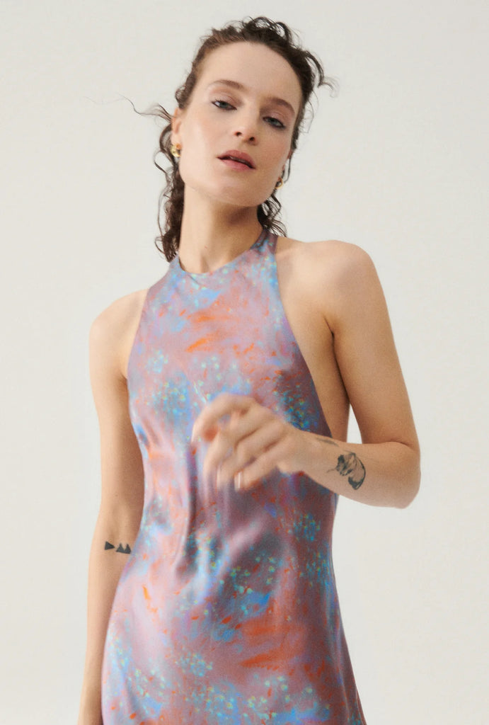 Billie Boutique Silk Laundry - Halter Dress