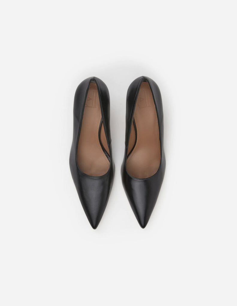 billie boutique flattered roberta leather heels black