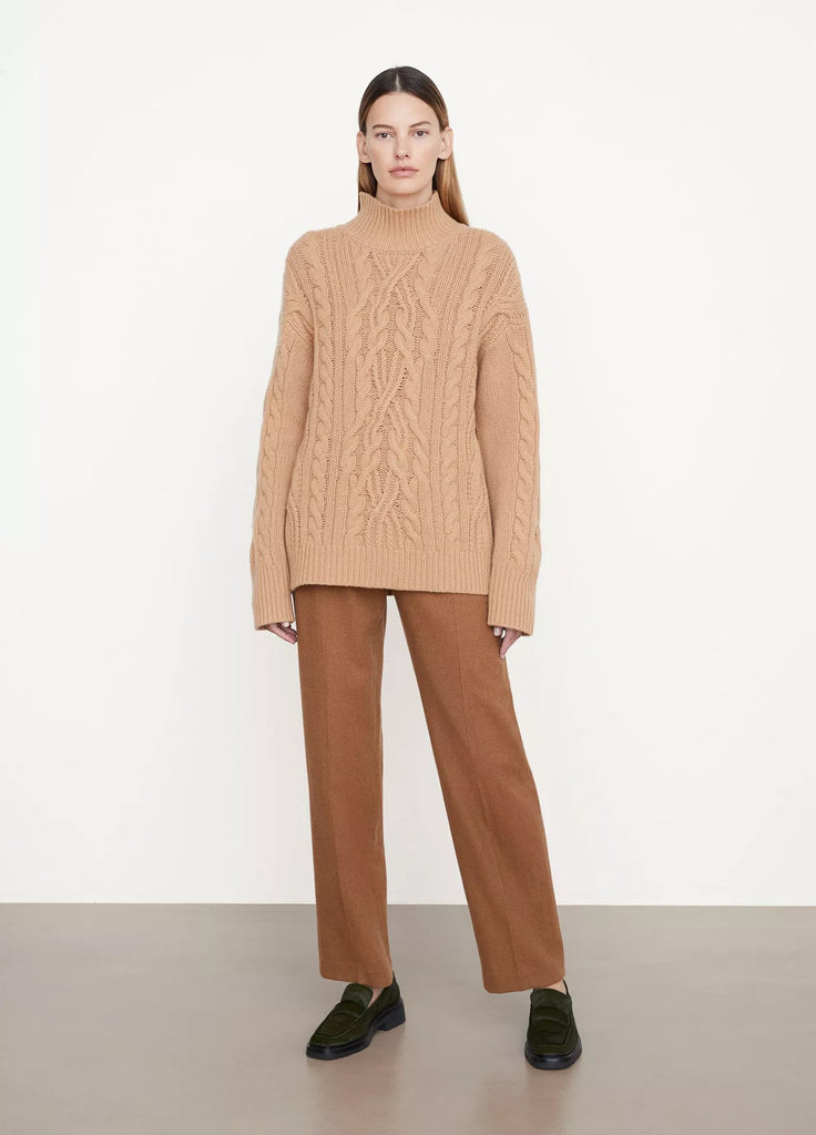 billie boutique vince cable sweater camel