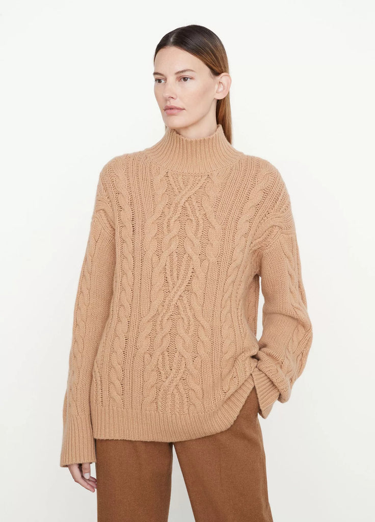 billie boutique vince cable sweater camel
