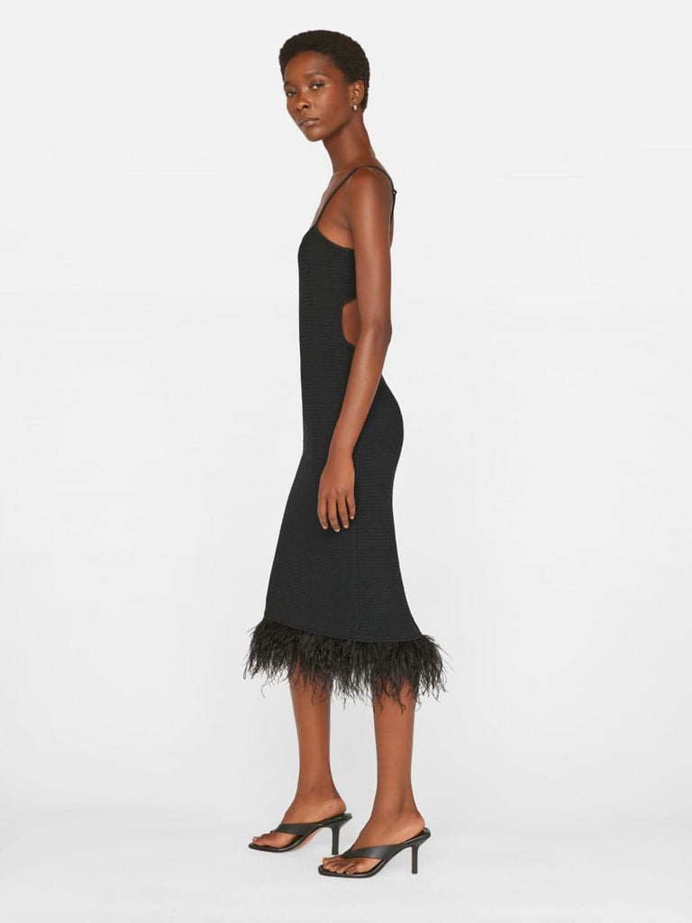 Billie Boutique Frame - Crochet Feather Dress Noir