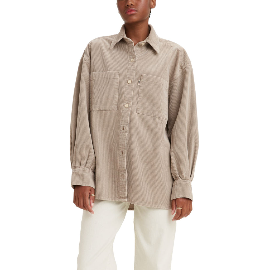 billie boutique levis jovi relaxed shirt gray garment