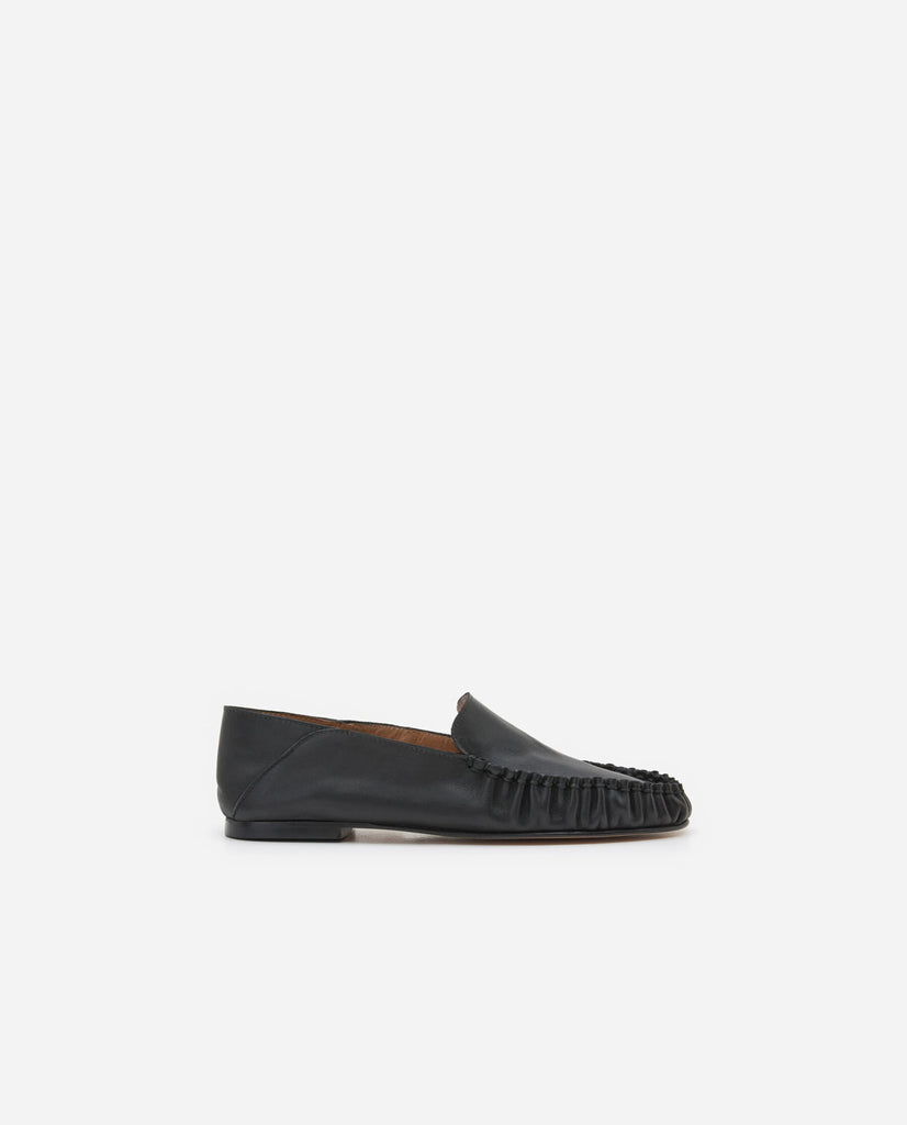 billie boutique flattered bon bon loafers black leather cuir noir