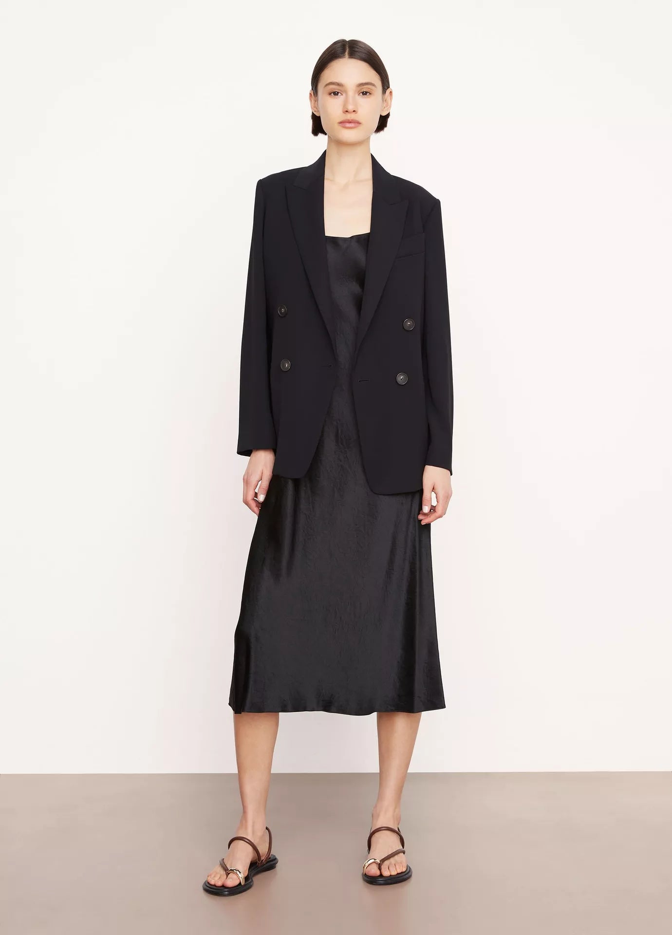 Billie Boutique Vince - Crepe Suiting Blazer Black