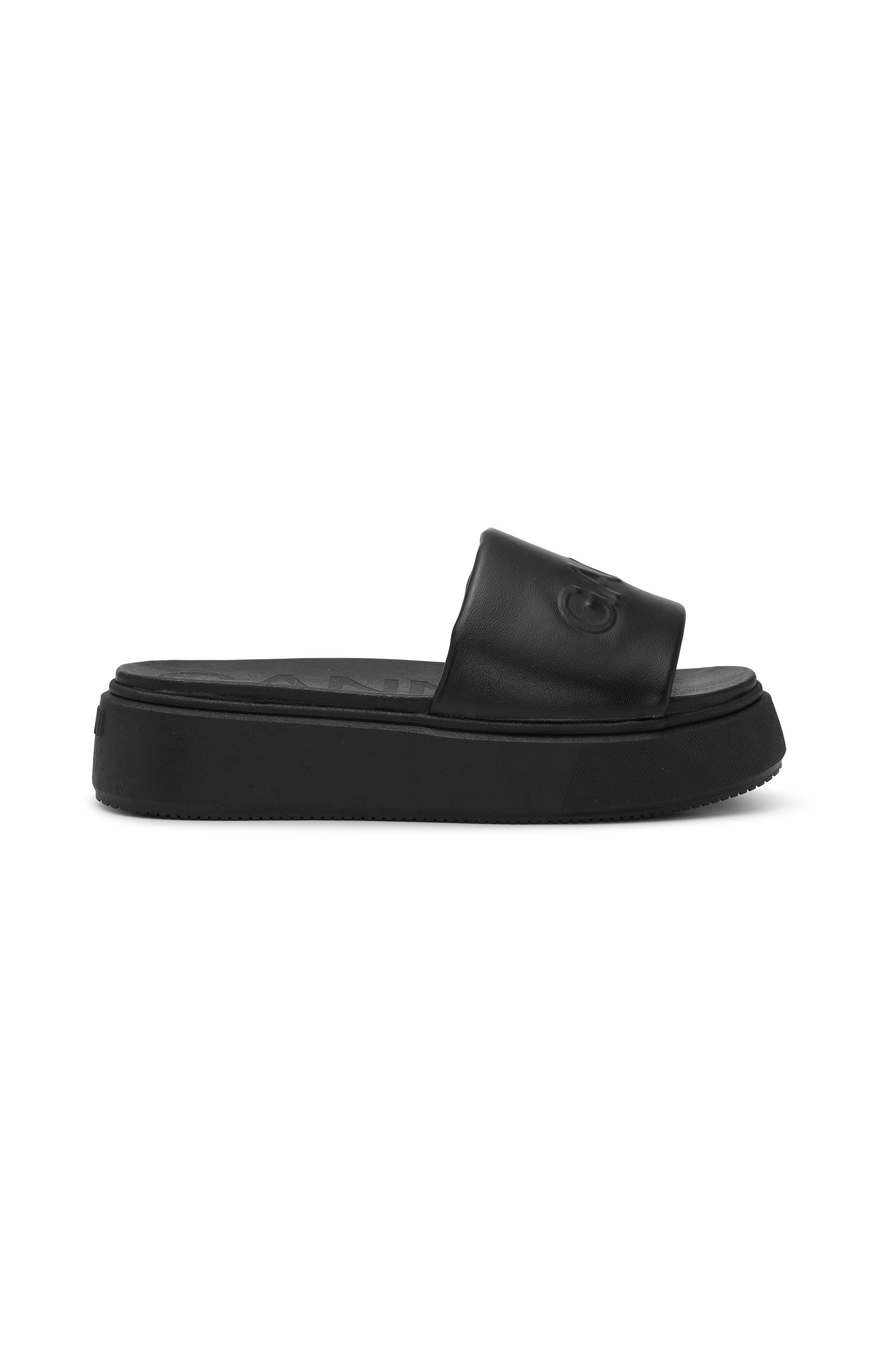 ganni sporty mix sneaker sandal black