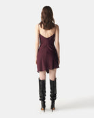 billie boutique iro paris lipa dress burgundy