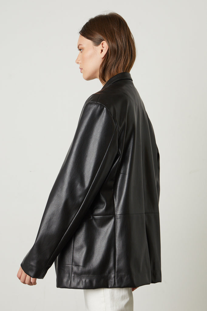 billie boutique velvet camila vegan leather jacket black